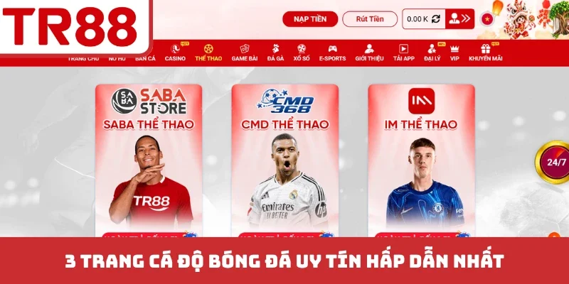 3 trang cá độ bóng đá uy tín hấp dẫn nhất