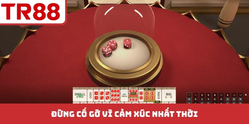 Đừng cố gỡ vì cảm xúc nhất thời