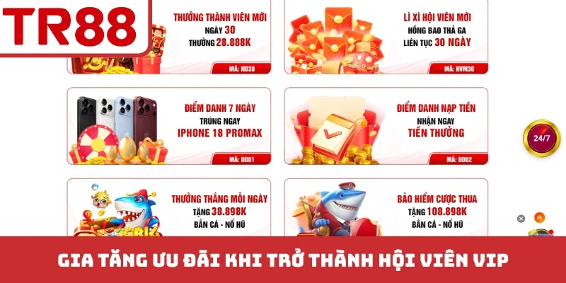 Gia tăng ưu đãi khi trở thành hội viên VIP