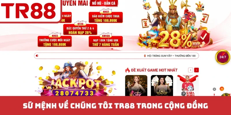 Sứ mệnh về chúng tôi TR88 trong cộng đồng